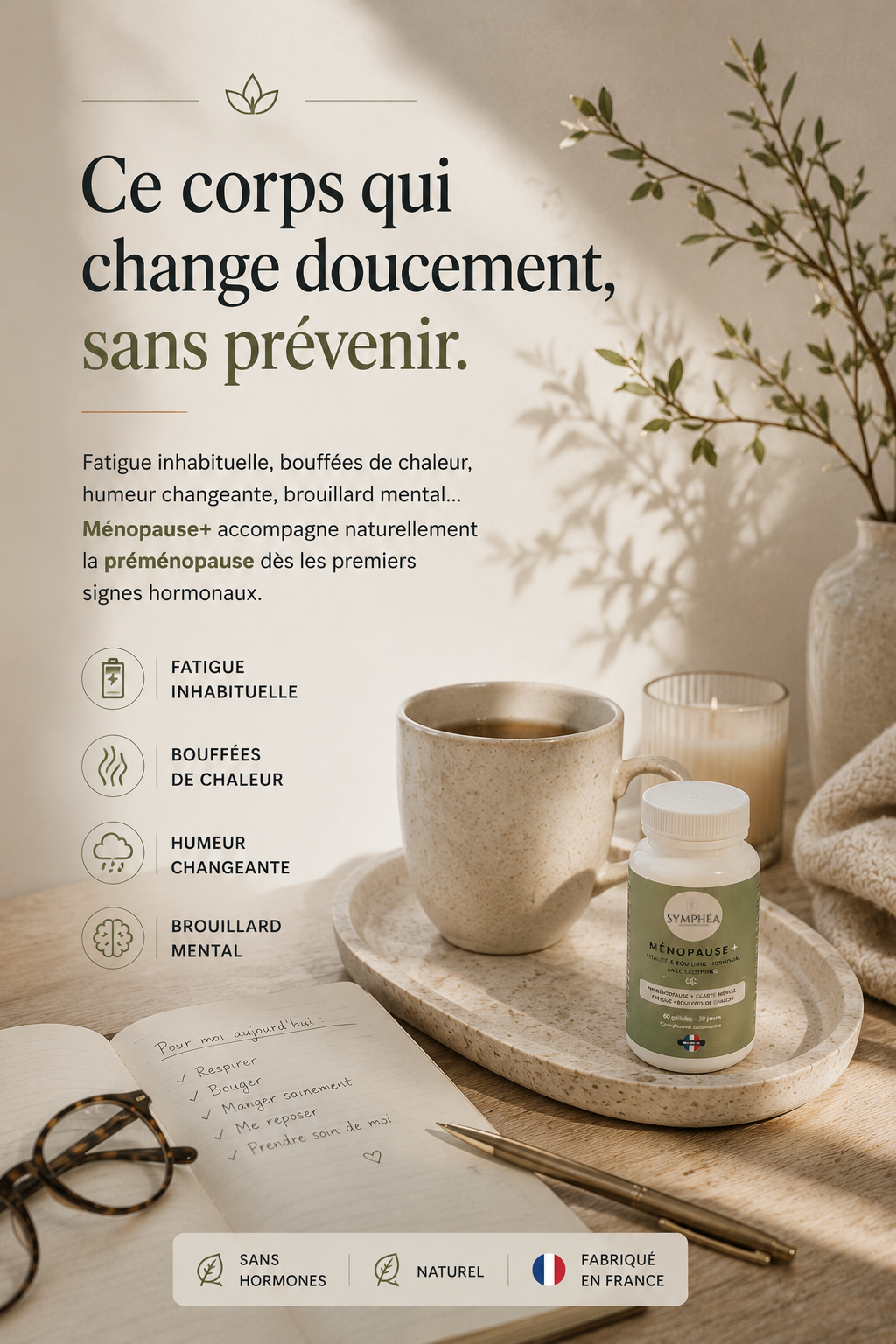 Complément alimentaire pour la ménopause et la périménopause